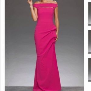 Beautiful long designer formal dress.